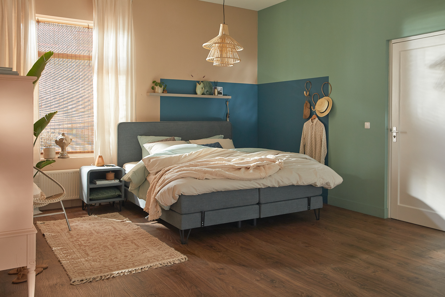Leg de basis voor je boho slaapkamer met warme, natuurlijke materialen